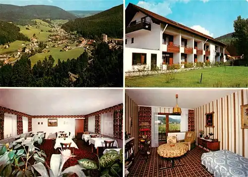 AK / Ansichtskarte  Obertal_Baiersbronn Panorama Priv Altenheim Walter Gastraum Zimmer