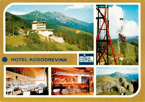 AK / Ansichtskarte 73942668 Nizke_Tatry_Slovakia Hotel Kosodrevina Sesselbahn auf den Berg Chopok Dumbier