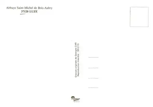 AK / Ansichtskarte  Luze_37_Indre-et-Loire Abbaye Saint Michel de Bois Aubry Kuenstlerkarte