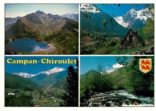 AK / Ansichtskarte  Campan_65_Hautes-Pyrenees en vallee de Campan Le lac bleu et le pic du Midi