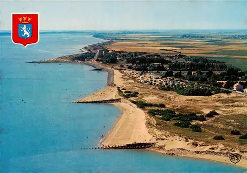 AK / Ansichtskarte  L_Aiguillon-sur-Mer Pointe de lAiguillon Vue densemble aerienne de la Plage et du Camping des Dunes
