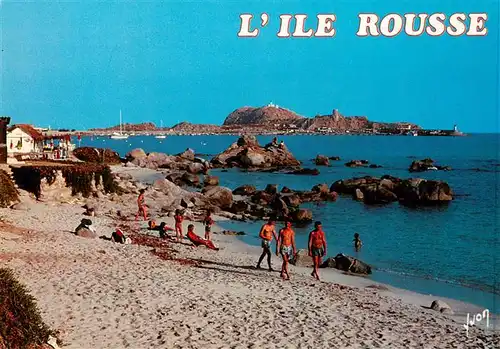 AK / Ansichtskarte  L_Ile-Rousse_2B_Haute-Corse Un aspect de la Page du Port et de lIle de la Pietra