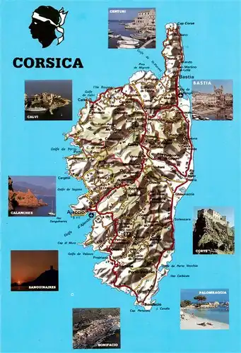 AK / Ansichtskarte  Corse__Ile_de_Korsika Calvi Calanches Bandquinaires Centuri Bastia Corte Palome Accia Bonifacio