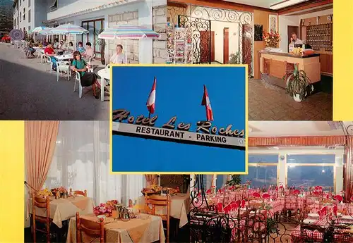 AK / Ansichtskarte  Sartene_2A_Corse-du-Sud Hotel Restaurant Les Roches Gastraum Terrasse Rezeption