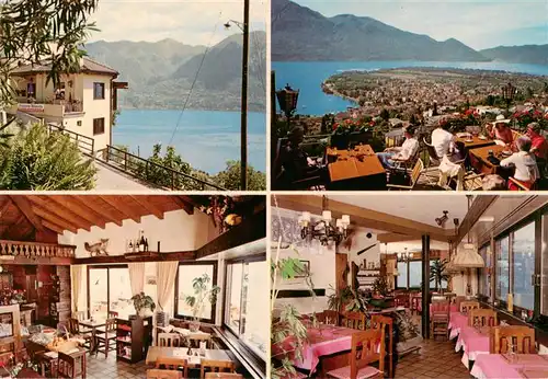 AK / Ansichtskarte  Orselina_TI Osteria Bellavista Gastraeume Panorama