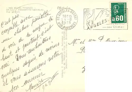 AK / Ansichtskarte  Pierrefitte-Nestalas_65_Hautes-Pyrenees Vue generale