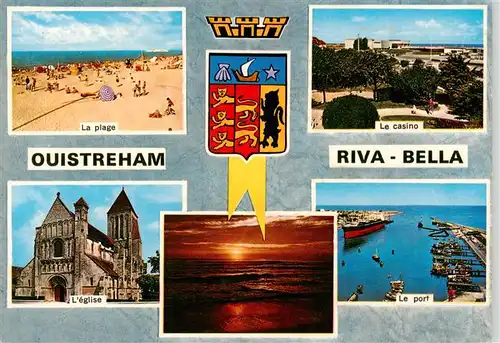 AK / Ansichtskarte  Ouistreham_14_Calvados Riva Bella La plage Le casino Leglise Le port