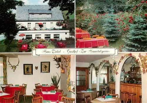 AK / Ansichtskarte 73942803 Meschede Haus Dickel Gasthof Zur Hennetalsperre Gastraeume Bar