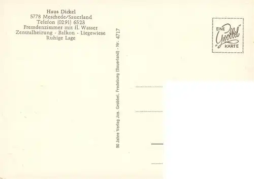 AK / Ansichtskarte  Meschede Haus Dickel Gasthof Zur Hennetalsperre Gastraeume Bar