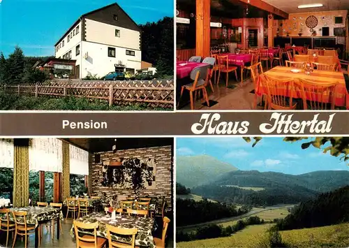 AK / Ansichtskarte  Bontkirchen Pension Haus Ittertal Gastraeume Panorama