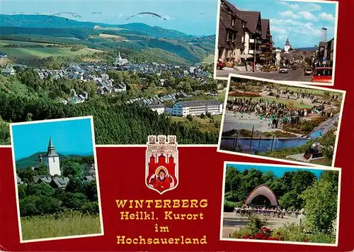 AK / Ansichtskarte 73942888 Winterberg__Hochsauerland_NRW Fliegeraufnahme Kirche Ortspartie Kurkonzert