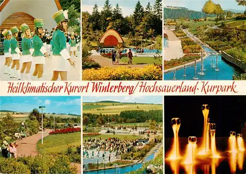 AK / Ansichtskarte 73942889 Winterberg__Hochsauerland_NRW Tanzgruppe Kurkonzert Kurpark Teilansichten