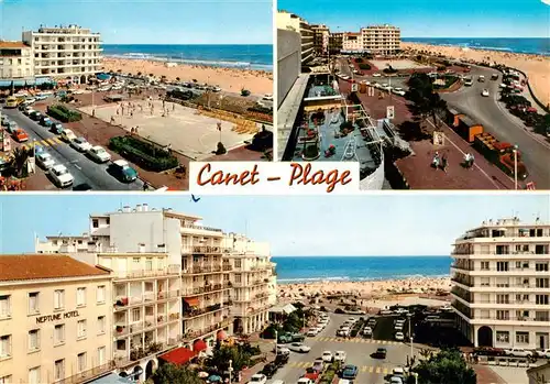AK / Ansichtskarte  Canet_-Plage_66_Pyrenees-Orientales Vue générale Hôtels Plage