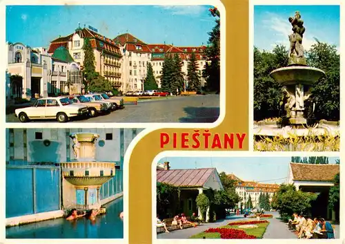 AK / Ansichtskarte  Piestany_Pistian_Poestyen_SK Stadtzentrum Thermalbad Denkmal Park