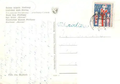 AK / Ansichtskarte  Piestany_Pistian_Poestyen_SK Kurhaus Slovan