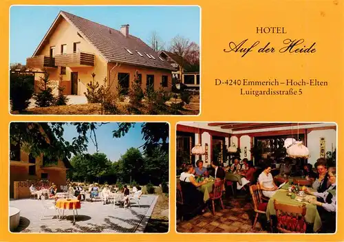 AK / Ansichtskarte  Hoch_Elten Hotel Auf der Heide Restaurant Terrasse