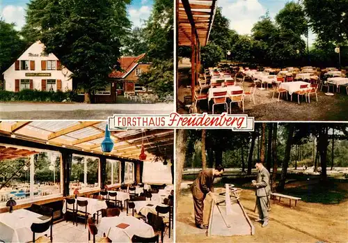 AK / Ansichtskarte  Altschermbeck Forsthaus Freudenberg Restaurant Terrasse Minigolf