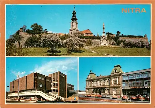 AK / Ansichtskarte  Nitra_Slovakia Hrad Obchodny dom Prior Budova MsNV