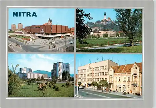 AK / Ansichtskarte  Nitra_Slovakia Teilansichten Stadtzentrum Hochhaeuser