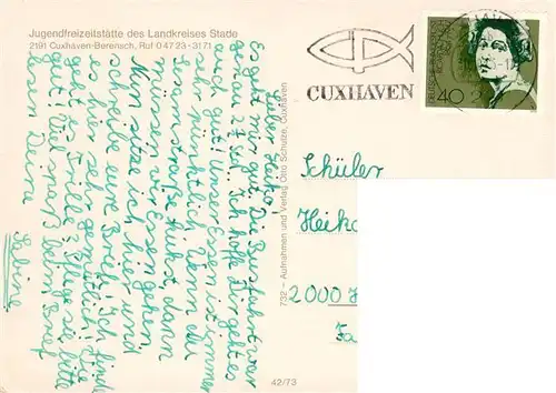 AK / Ansichtskarte  Berensch_Cuxhaven Jugendfreizeitstaette des Landkreises Stade Wahrzeichen