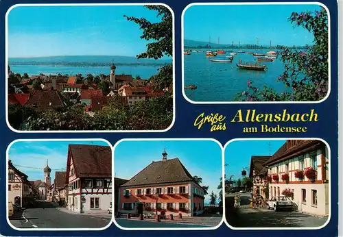 AK / Ansichtskarte  Allensbach_Bodensee Panorama Hafen Stadtzentrum