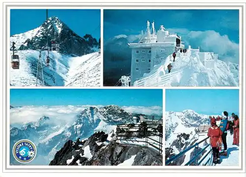 AK / Ansichtskarte  Vysoke_Tatry_SK Bergbahn Observatorium Fernsicht Panorama Hohe Tatra