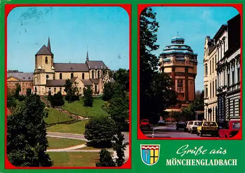 AK / Ansichtskarte 73943253 Moenchengladbach Abteiberg Innenstadt Turm