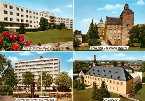 AK / Ansichtskarte 73943259 Neuwerk_Moenchengladbach Krankenhaus Schloss Myllendonk Schwesternwohnheim Kloster