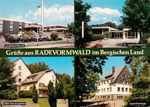 AK / Ansichtskarte 73943323 Radevormwald Landessportschule Ev Jugend Akademie BEK Schulungsheim Jugendherberge