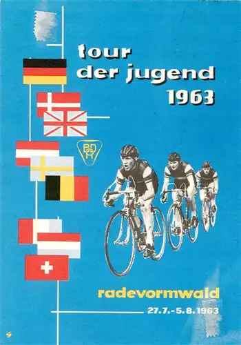 AK / Ansichtskarte 73943335 Radevormwald Tour der Jugend 1963 Plakat