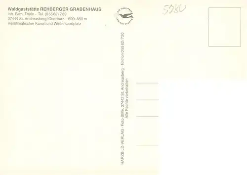 AK / Ansichtskarte  St_Andreasberg_Harz Rehberger Grabenhaus Geweih Tafel Gaststube Am Rossteinsloch Altes Wasserrad Am Rehberger Graben