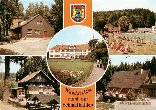 AK / Ansichtskarte 73943484 Schmalkalden Gerggasthaus Oueste Naherholungszentrum Mussleshof Schloss Wilhelmsburg Waldgaststaette Ehrental Ferienheim Ehrental