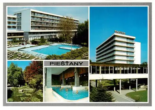 AK / Ansichtskarte  Piestany_Pistian_Poestyen_SK Kl Balnea Splendid a Balnea Grand Termalne jazierka