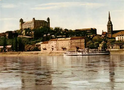 AK / Ansichtskarte  Bratislava_Pressburg_Pozsony_SK Burg mit Kirche