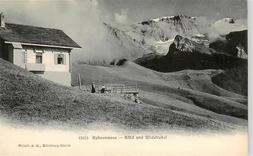 AK / Ansichtskarte  Hahnenmoos_BE Hotel und Wildstrubel