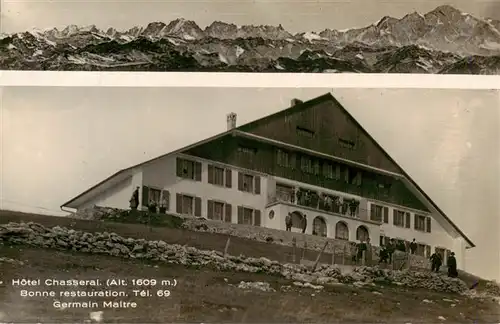 AK / Ansichtskarte  Chasseral_1607m_BE Hotel Chasseral Bonne restauration