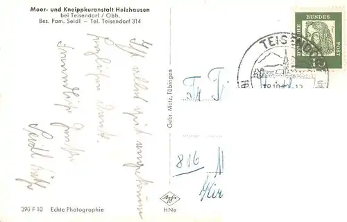 AK / Ansichtskarte 73943536 Teisendorf_Oberbayern Moor und Kneippkuranstalt Holzhausen