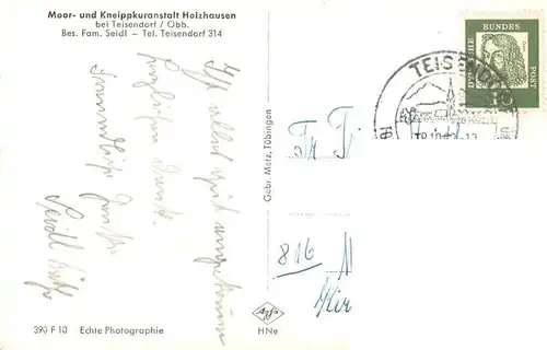 AK / Ansichtskarte  Teisendorf_Oberbayern Moor und Kneippkuranstalt Holzhausen