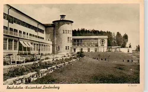 AK / Ansichtskarte 73943545 Lindenberg_Allgaeu Reichsbahn Waisenhort LIndenberg