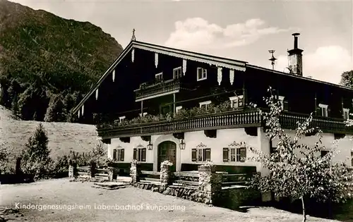 AK / Ansichtskarte  Ruhpolding Kindergenesungsheim Labenbachhof