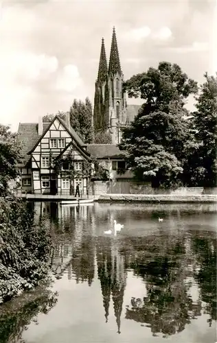 AK / Ansichtskarte 73943555 Soest_DE_NRW Am grossen Teich mit Wiesenkirche