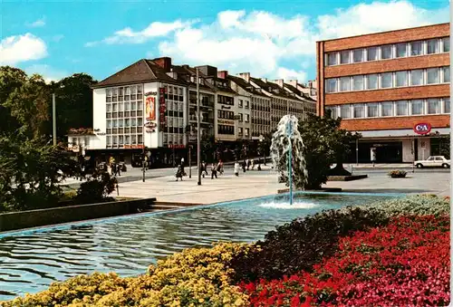 AK / Ansichtskarte  Moenchengladbach Partie am Stadttheater Wasserspiele