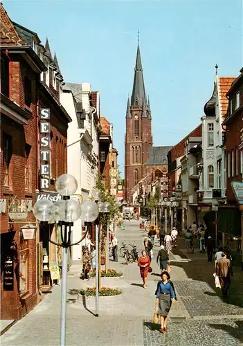 AK / Ansichtskarte  Kevelaer Hauptstrasse Fussgaengerzone Blick zur Kirche