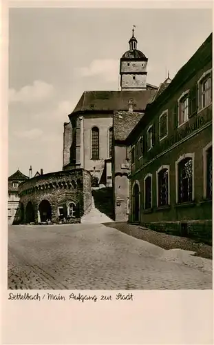 AK / Ansichtskarte  Dettelbach Aufgang zur Stadt Kirche