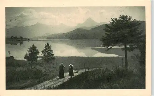 AK / Ansichtskarte  Fuessen_am_Lech_Allgaeu_Bayern Morgensonne am Weissensee