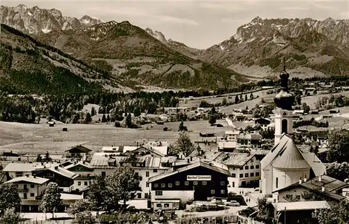 AK / Ansichtskarte 73943659 Reit_Winkl Panorama mit Kaisergebirge