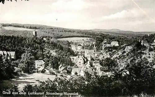 AK / Ansichtskarte 73943680 Stromberg_Hunsrueck Panorama