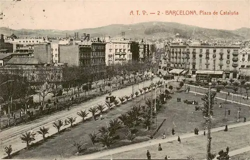 AK / Ansichtskarte  Barcelona_Cataluna_ES Plaza de Cataluna