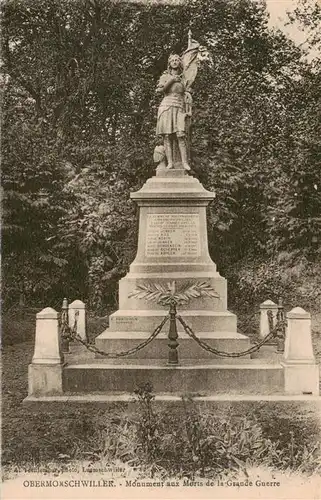 AK / Ansichtskarte  Obermorschwiller_68_Haut-Rhin Monument aux Morts de la Grande Guerre