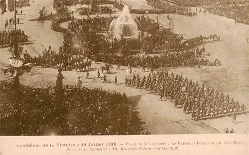 AK / Ansichtskarte  Paris_75 Apotheose de la Victoire Le Juillet 1919